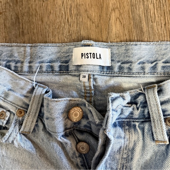 Pistola • Charlie High Rise Distressed Straight Jeans - Picture 9 of 16